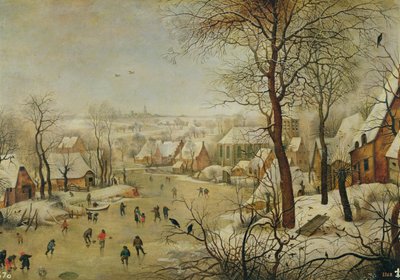 Winter Landscape with Bird Trap by Pieter Brueghel the Younger